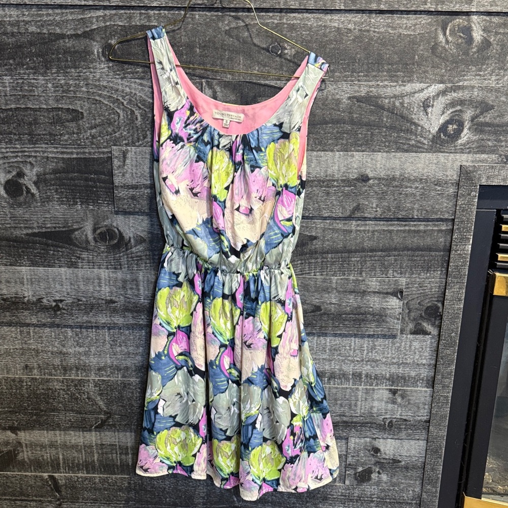 Vibrant Floral Sleeveless Dress